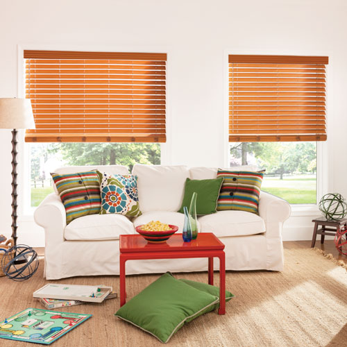 2 1/2 Inch Faux Wood Blinds